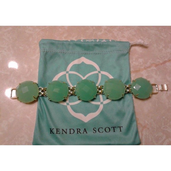 Kendra Scott Chalcedony Green Cassie Bracelet